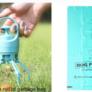 Portable Lightweight Dog Pooper Scooper With Built-in Poop Bag Dispenser Eight-claw Shovel For Pet Toilet Picker Pet Products
